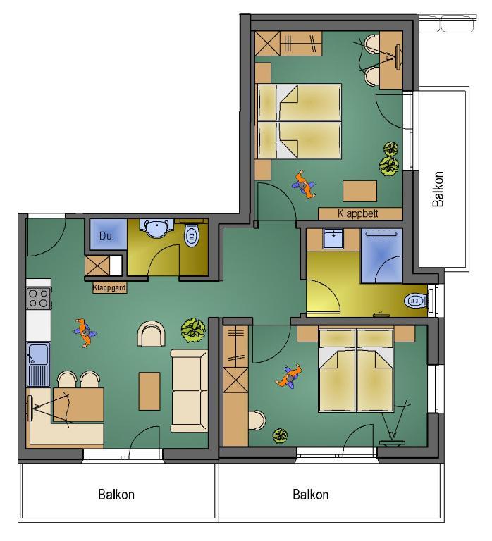 Chasa Sulai Appartements Samnaun Zimmer foto